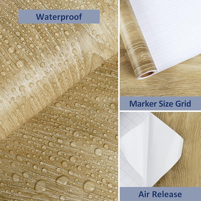 WESTICK Brown Wood Grain Contact Paper - Image 7