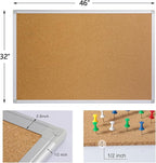 Large Cork Board Bulletin Board 48 x 36, Office Board - Image 3