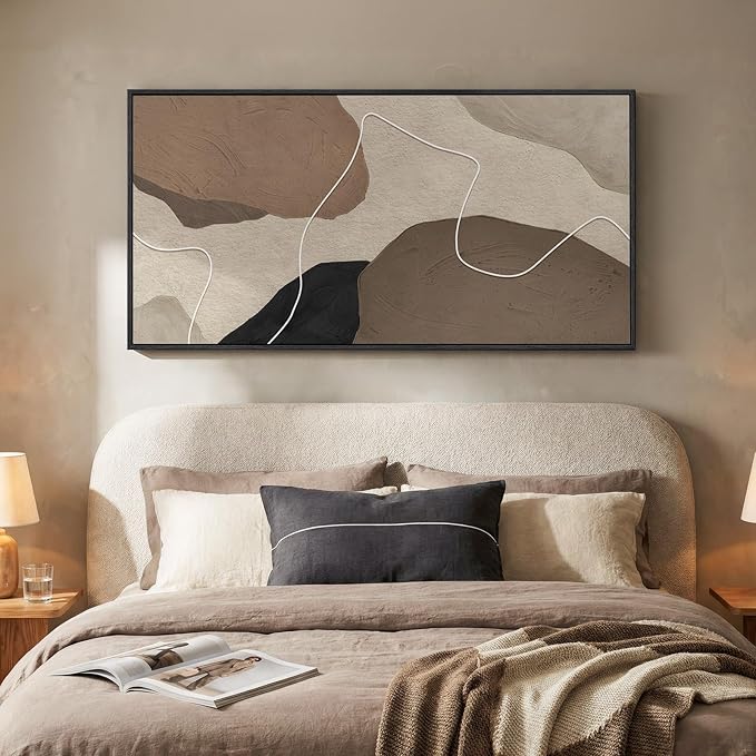 Cuspin Extra Large Neutral Abstract Wall Art - Image 4