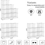 C&AHOME Wire Cube Storage, 9-Cube Organizer Metal, Wire C Grids Storage - Image 3