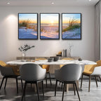 Black Framed Beach Wall Art Set - Image 4