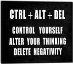 Pyradecor Motivational CTRL+ALT+DEL Classroom Positive Quotes Inspirational by Pyradecor