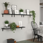 DOLLFIO Floating Shelves, 5 Sets Wall Shelves, Wood Floating Shelves - Image 5