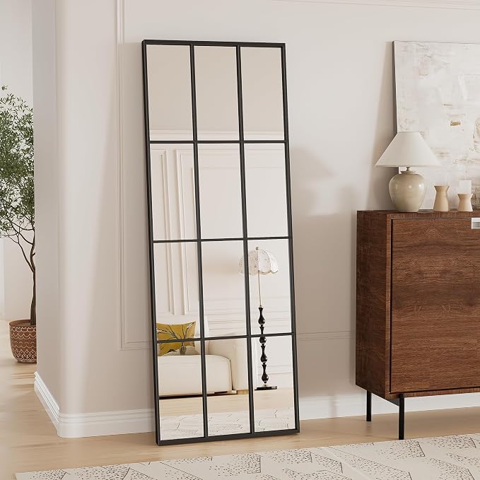 Mirror Full Length, Farmhouse Standing Mirrors Hanging or Leaning - Image 2