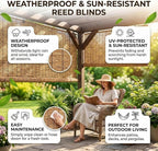 Bamboo Blinds Outdoor, Breathable Bamboo Shades - Image 2