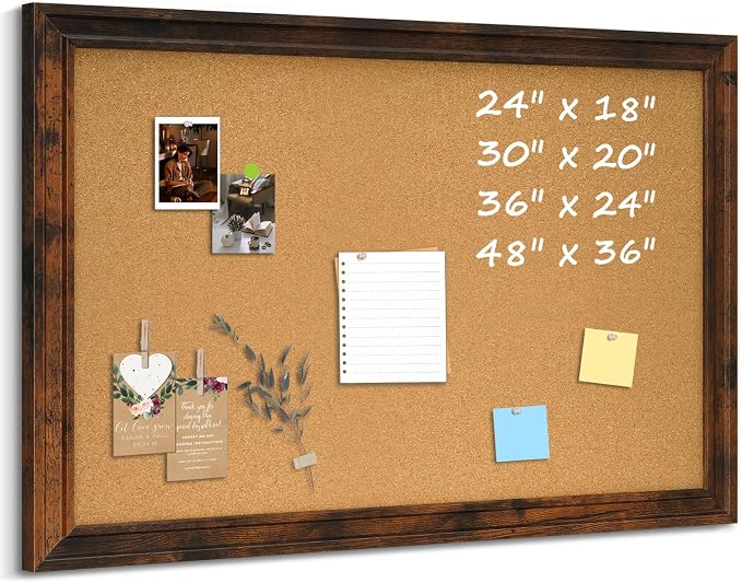 Cork Bulletin Board, Hanging Pin Board by QUEENLINK
