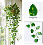 450 Feet 60 Pack Fake Greenery Hanging Garland, Artificial Ivy Leaf Plants - Image 3