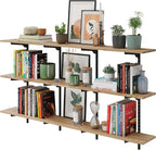 Wallniture Turin 60 Inch Long Adjustable Wall Shelf, Hanging Shelves by Wallniture