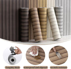 Peel and Stick PVC Slat Wall Panels, Wood Grain Self-Adhesive Soundproof - Image 4