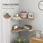 fuqing Floating Corner Shelves, Wall Shelf Set of 3, Shelves - Image 4
