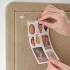 Bulletin Board, 24 x 18 inches Decorative Felt Pin Board, Cork Board Alternative - Image 2