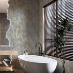 JiffDiff Vintage Metallic Peel and Stick Wallpaper Self Adhesive Industrial - Image 3