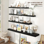 Venusmiles Floating Shelves for Wall 55 inch Long, Engineered Wood Large Wall - Image 6