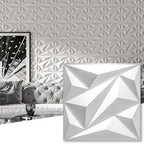 Art3dwallpanels 50 Pack 3D Wall Panel Diamond by Art3dwallpanels