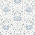 NuWallpaper by WallPops Blue Shellby Peel & Stick Wallpaper by NuWallpaper