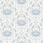 NuWallpaper by WallPops Blue Shellby Peel & Stick Wallpaper by NuWallpaper