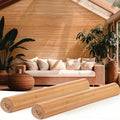 Juexica 2 Pcs Natural Bamboo Wall Panel 24 x 96 Inch Bamboo Covering Renewable by Juexica
