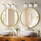 30 inch Round Bathroom Mirror, Living Room, Hanging or Leaning - Image 2
