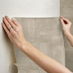 RoomMates Taupe Dimensional Square Plaster Peel and Stick Wallpaper, RMK12681PLW - Image 7