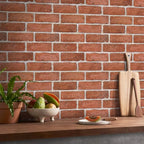 3D Faux Brick Wall Panels Peel and Stick, Small Brick-Look Textured Wall Sticker - Image 11