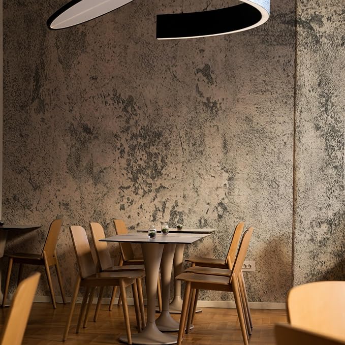 Brown Gray Concrete Wallpaper 15.7in x 360in, Wall Paper Peel and Stick - Image 3
