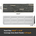 ROOMTEC 1-Pack Faux Stone Wall Covering Panels - Image 2