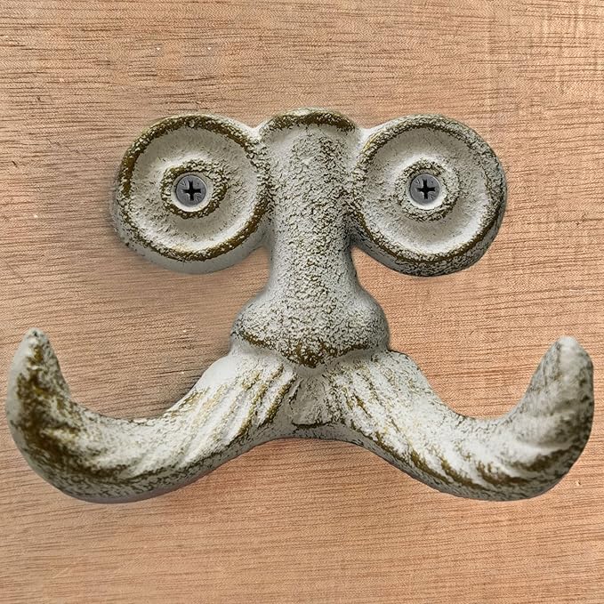 Cast Iron Hook, Heavy Duty Vintage Cast Iron Hook by Unknown