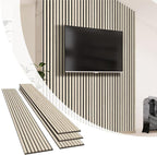 Olanglab Wood Wall Panels 4 Pack, Wood Slat Acoustic Wall Panels, 94.5"x12.6" by Olanglab