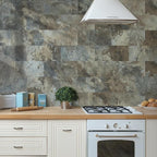 AULIGET 2-Piece Beige & Brown Slate Peel and Stick Backsplash Wall Tiles - Image 8