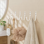 6 Pack Wall Hooks，Metal Hooks Hold up to 45 Lbs，Hooks Wall Mount - Image 7