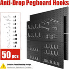 Peg Board 8 Pack Metal Pegboard Panels - Image 7
