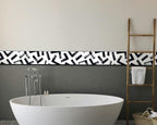 FLFK Black and White Design Wallpaper Border - Image 6