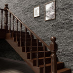 3D Wall Panels Peel and Stick in Black Grey Stone, Textured Faux Brick Wall - Image 5