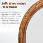 Antok Full Length Mirror 82"×44" Floor Mirror Standing Tall Mirror, Arched - Image 4