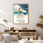 Qcrpnhy Vintage Surfing Poster 1990 Retro Surf Wall Art Inspirational Canvas - Image 7