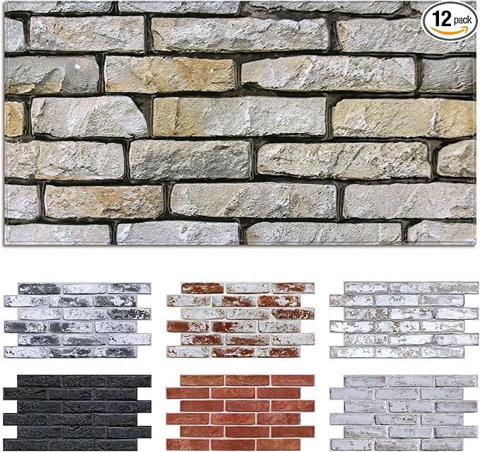 Commomy Faux Brick 3D Wall Panels by CommomyDecor