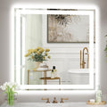 36x36 LED Bathroom Mirror with Lights, Super Bright Front & Backlit Vanity by GreatMirrorTalksItself