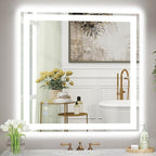 36x36 LED Bathroom Mirror with Lights, Super Bright Front & Backlit Vanity by GreatMirrorTalksItself