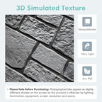 Commomy 3D Faux Stone Peel and Stick Wall Tiles - Image 3