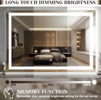 ROLOVE 31" x 22" Large Lighted Vanity Mirror - Image 5