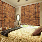2 Pack Bamboo Reed Roll-Up Blind Shades - Image 7