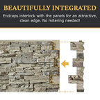 AZ Faux High-Density Polyurethane Faux Stone Interlocking Right Endcap - Image 7
