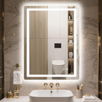 Delma LED Bathroom Mirror with Lights, 32x24 Vanity Mirror by Delma
