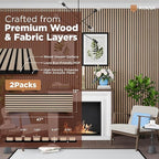 Avana Modern Acoustic Wood Wall Panels – 47.2 X 12.6 Inch White Oak Acoustic - Image 4