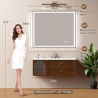 40x36 Inch LED Lighted Bathroom Mirror - Image 6