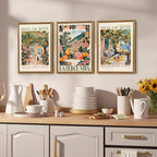 SYWENNOI 3 Pieces Wood Framed Italy Scenes Canvas Wall Art, Tuscan Wall Decor - Image 2