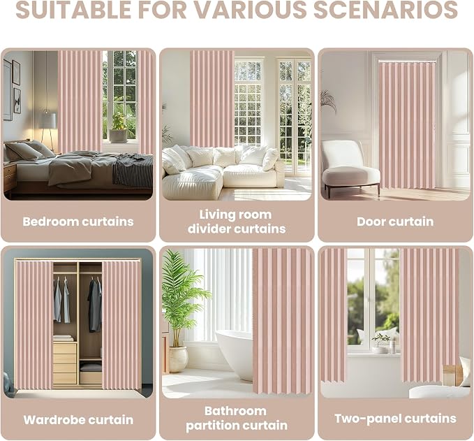 AJAZZ Blackout Accordion Door Curtain - Image 6