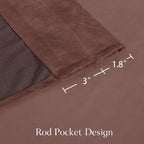 NICETOWN Pink Velvet Curtains 102 inches - Image 2