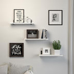 DOLLFIO Floating Shelves, 3 Sets Wall Wooden Shelves - Image 7