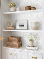 Heroad Peel and Stick Wallpaper Modern Floral Wall Paper Boho Grey Contact - Image 7
